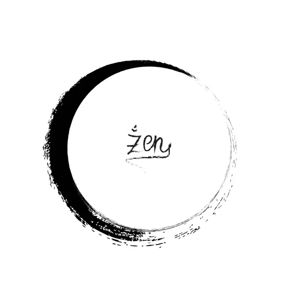 Schlaganfall als Zen-Symbol — Stockvektor