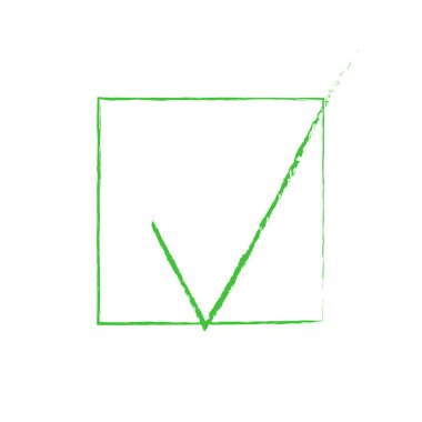 Fırça onay işareti tasarım