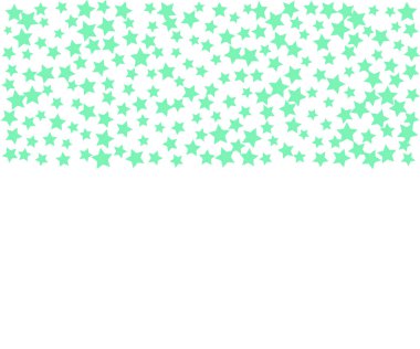 Gökyüzü mavi yıldız konfeti