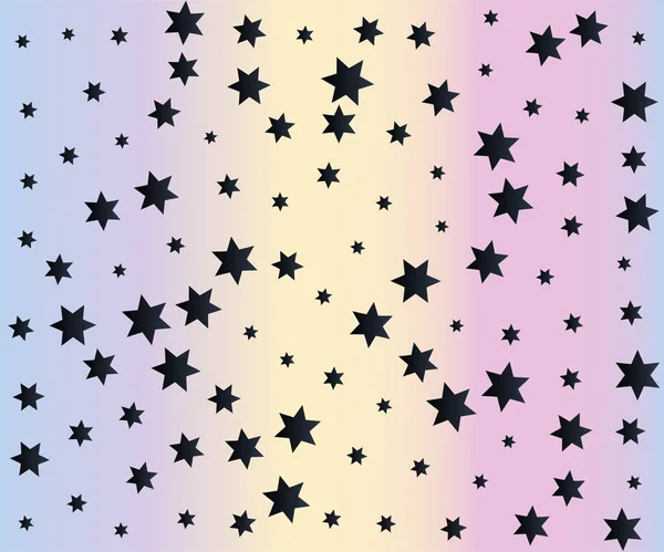 Funky Starry Banner — Stock Vector