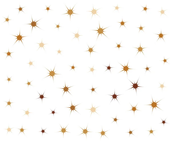 Golden Stars Confetti Banner — Stock Vector