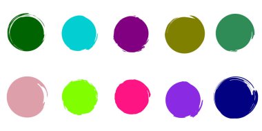 Fırça boya moda renk paleti