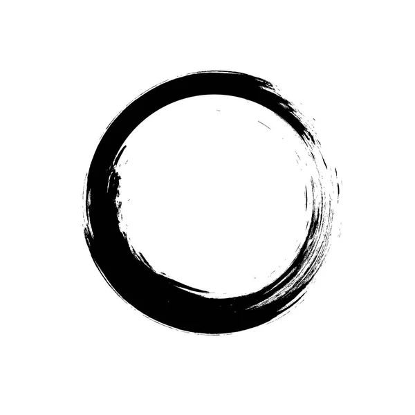 禅のシンボル。筆塗り — ストックベクタ