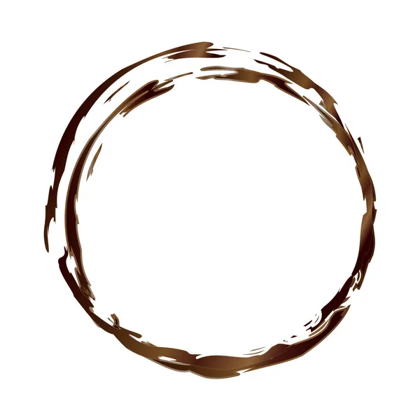 Coffee Stain Vector Design — Stock Vector