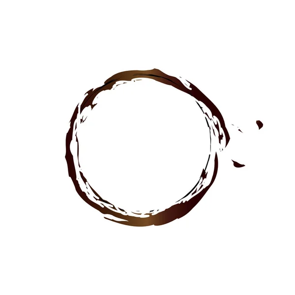 Coffee Stain Vector Design — Stock Vector