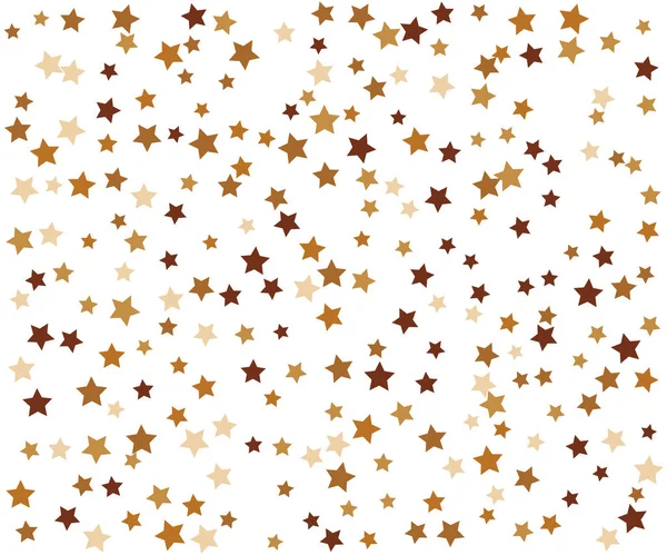 Altın yıldız konfeti afiş — Stok Vektör
