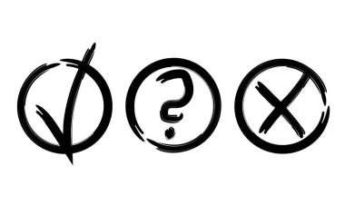 Zarif onay işaretleri tasarım