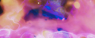 Bulanık Mermer Sancak. Alkol mürekkebi dokusu. Gökkuşağı 