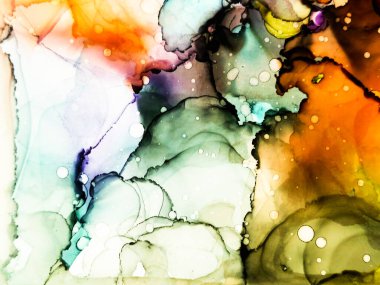 Yaz Alkol Mürekkep Arkaplanı. Japon Mürekkebi 