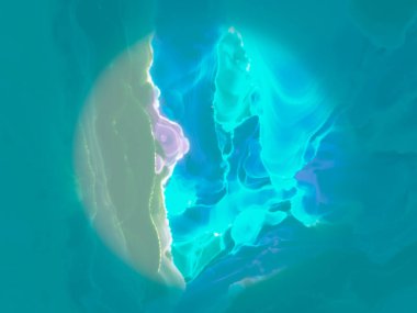 Görkemli Uzay Arkaplanı. Soyut Mürekkep Sanatı. Naneli 