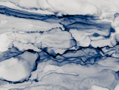 Su Alkol Mürekkebi Tasarımı. Çin Mürekkebi Boyama. 