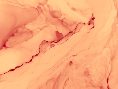 Akıcı Alkol Mürekkebi Arkaplanı. Japon Mürekkep Biçimi. 