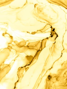 Parlak Alkol Mürekkebi Sanatı. Soyut Mürekkep Sanatı. 