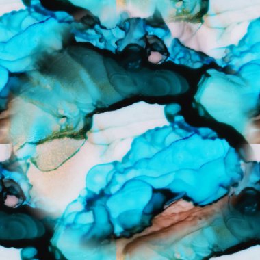 Kusursuz Sıvı Boyalar Arkaplanı. Bulutlar Makro. 