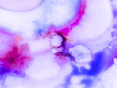 Neon Bulutları Mürekkep Duvar kağıtları. Mürekkep Yıkama Boyama. 