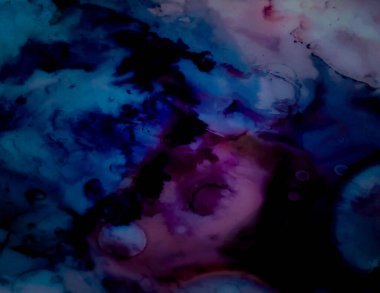 Alkol Mürekkep Çiçeği Yazısı. Mürekkep Boyası DokusuName. 