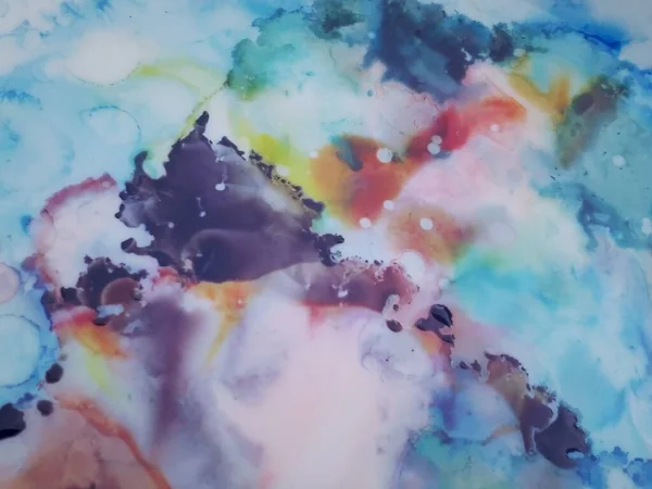 現代の雲インクの壁紙.花水墨画. — ストック写真