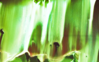 Neon Uzay Sıvısı Arkaplanı. Tuval üzerindeki izler. 