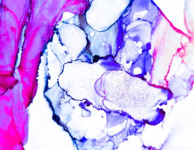 Güzel Alkol Mürekkebi Sanatı. Renk Karışık Tasarımı. 