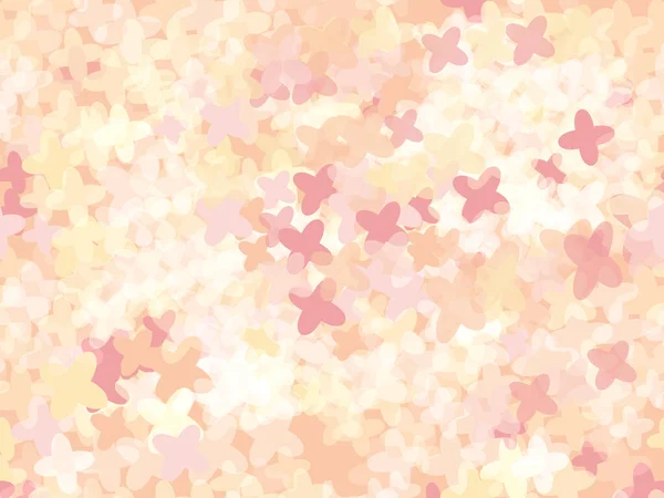 Pétales floraux pastel confettis — Image vectorielle
