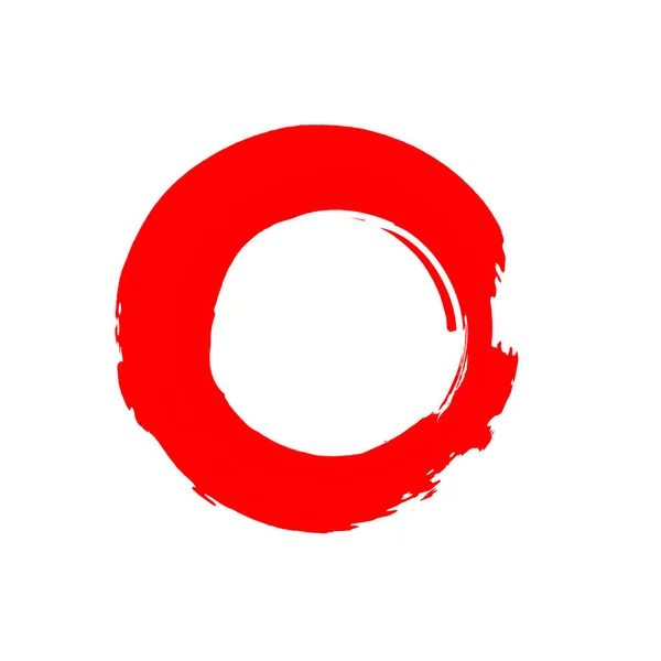 Roter Enso-Symbolvektor — Stockvektor