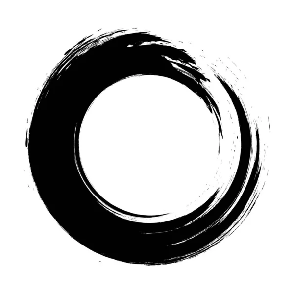 Schwarzer Enso-Symbolvektor — Stockvektor