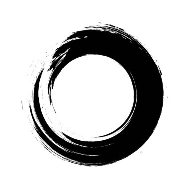 Siyah enso sembolü vektörü