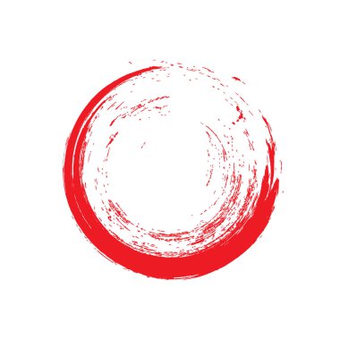 Kırmızı enso sembolü vektörü