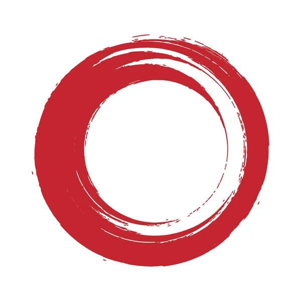 Roter Enso-Symbolvektor — Stockvektor