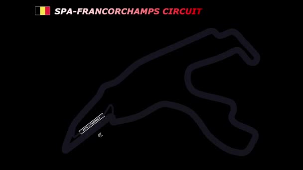 F1スパ フランコルシャングランプリ ベルギー — ストック動画