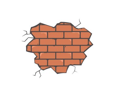 İzole tuğla duvar çizimi
