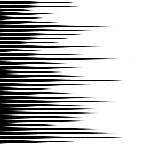 Черные Горизонтальные Векторные Линии Скорость Дизайна Комиксов Стремление Вперед Eps — стоковый вектор