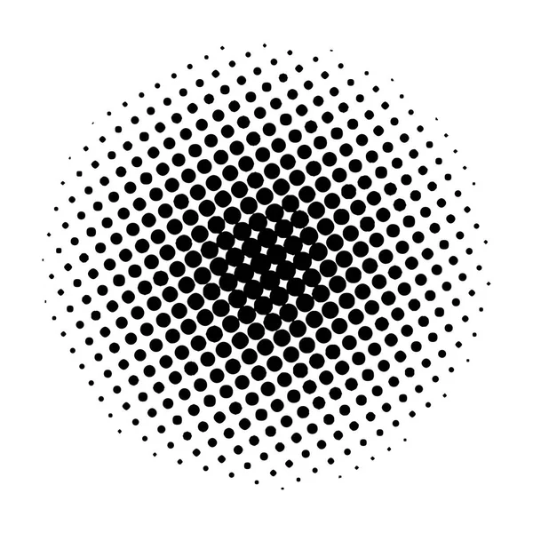 Položky Polotónů Kruh Bílém Pozadí Vektorové Ilustrace Pro Váš Návrh — Stockový vektor