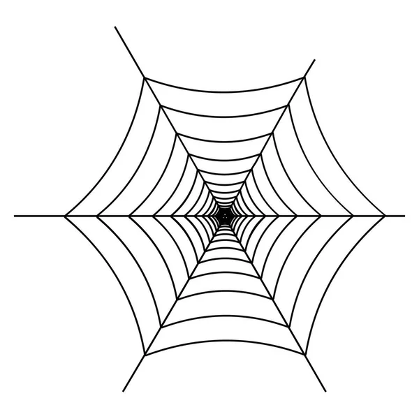 Red Araña Negra Sobre Fondo Blanco Elemento Diseño Icono Vector — Archivo Imágenes Vectoriales