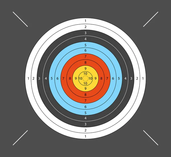 Apunta Tiro Con Arco Ballesta Sobre Fondo Oscuro Ilustración Vectorial — Vector de stock