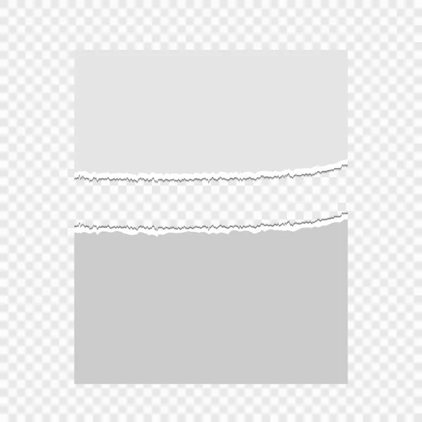 Шматочки Рваного Паперу Прозорому Тлі Векторні Ілюстрації Вашого Дизайну Епс — стоковий вектор