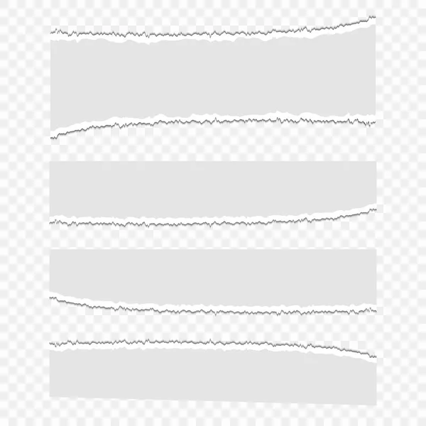 Набір Векторних Обрізків Паперу Прозорому Ізольованому Фоні Шматочки Паперу Сміття — стоковий вектор
