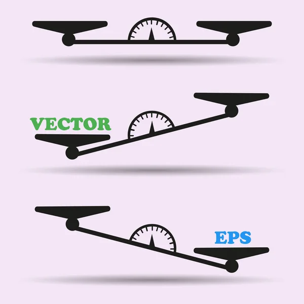 Vektorové Ilustrace Závaží Váhy Ikona Izolované Světlém Pozadí Prvek Pro — Stockový vektor