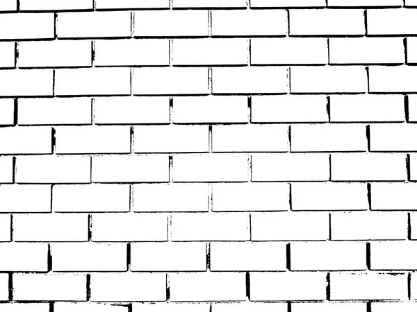 Vector Monochroom Grunge Achtergrond Illustratie Van Bakstenen Muur Textuur Grunge — Stockvector