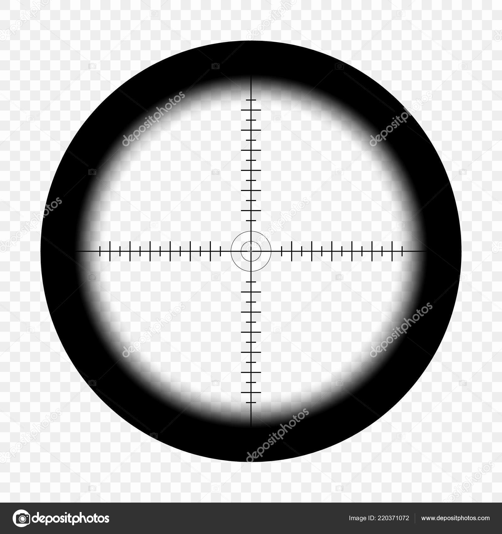 Sniper Scope Measurement Marks Isolated Transparent Background View Sight  Hunter Stock Vector by ©EniVect 220371072