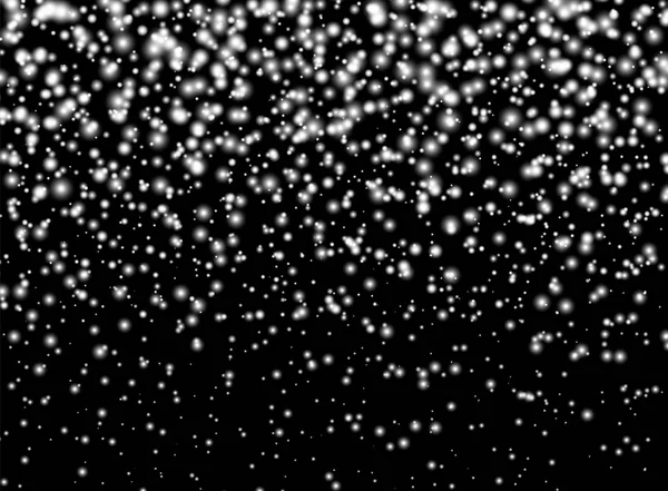 Chute de flocons de neige sur fond isolé. Élément de conception de superposition. Décorations de Noël. Illustration vectorielle . — Image vectorielle