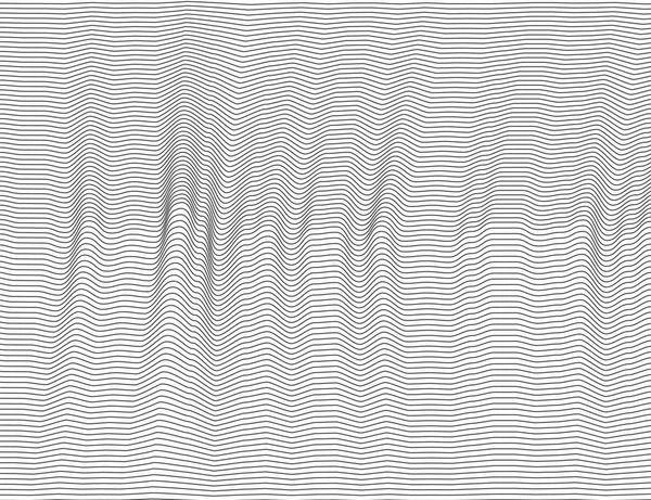 Волнистые абстрактные темные линии. Векторные текстурные полосы Шаблон, изолированный белый фон. Able to overlay, easy to change color . — стоковый вектор