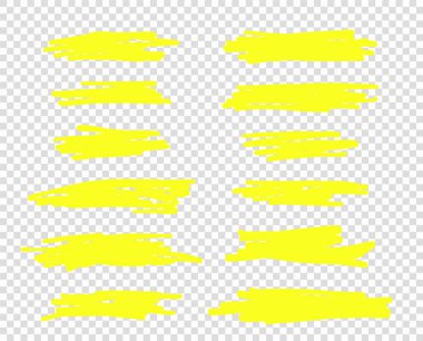 A selection of the line of stroke markers. Vector highlight brush lines. Hand drawing sketch underlined, stripes. Illustration isolated on a transparent background. clipart