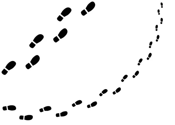 Sapato imprimir opções diferentes. Passos humanos vetoriais, pegadas. Elementos de projeto isolados em um fundo claro . —  Vetores de Stock