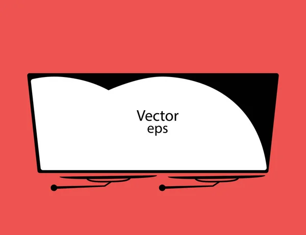 Дворник на ветровом стекле в ненастье, баннер. Векторная иллюстрация с пробелами для текста . — стоковый вектор