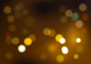 Sarı tonları, bokeh farklı tonları Illustration. Odak bulanık vektör arka plan.