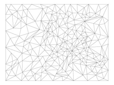 Çokgen çerçeve, üçgenler, satırları. Şablon. Açık renkli izole vektör öğesi.