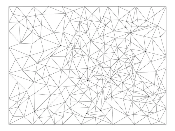 Polygon-Rahmen, Dreiecke, Linien. Vorlage. Vektor-Element isoliert auf hellem Hintergrund. — Stockvektor
