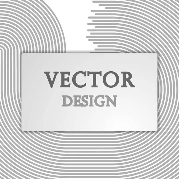 Векторный абстрактный иллюстрационный баннер, плакатные монохромные полосы, строки с пробелами для текста. Изолированный свет . — стоковый вектор