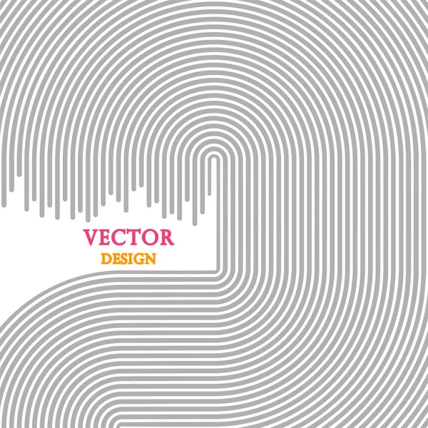 Vektor abstrakte Illustration Banner, Plakat monochromen Streifen, Linien mit Platz für Text. isolierter heller Hintergrund. — Stockvektor